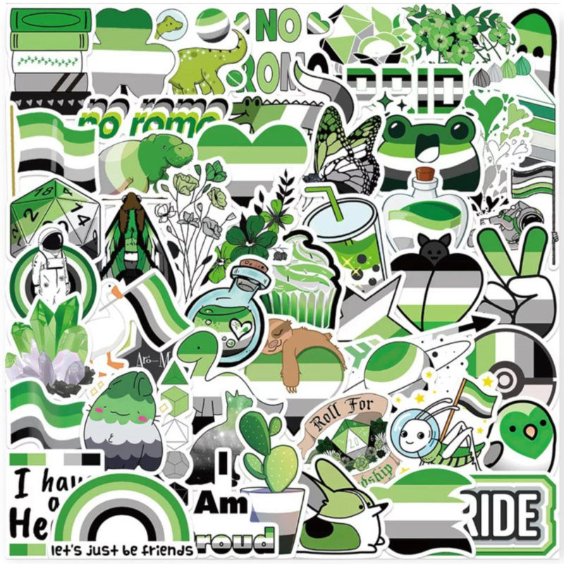 Stickers 'aromantisch' 10 stuks