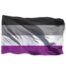 Vlag 'aseksueel' 90 x 150 cm