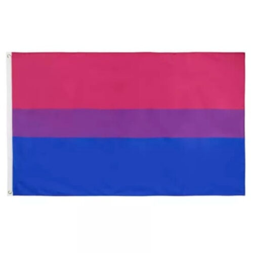 Vlag 'biseksueel' 90 x 150 cm