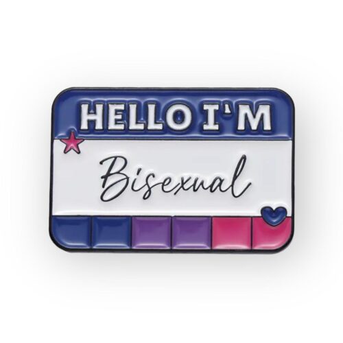 Hello I'm Bi badge, Biseksuele trots pin, LGBTQ+ bi pin, Biseksuele vlag pin, Bi trots accessoire, LGBTQ+ support pin, Biseksualiteit bewustzijn pin, I'm Bi button, Bi identiteit pin, Bi gemeenschap badge, Biseksuele trots button, LGBTQ+ biseksuele pin, Bi trots emaille pin, Trots om Bi te zijn pin, Biseksualiteit vlag badge.