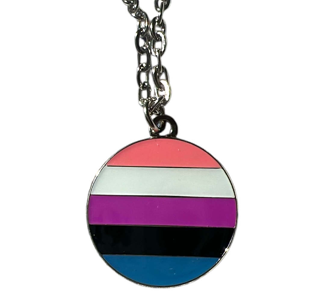 Ketting zilver 'genderfluïd'