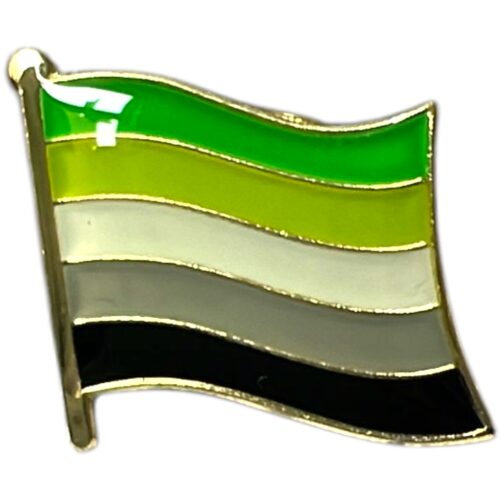 Pin (mini) vlag 'aromantisch'