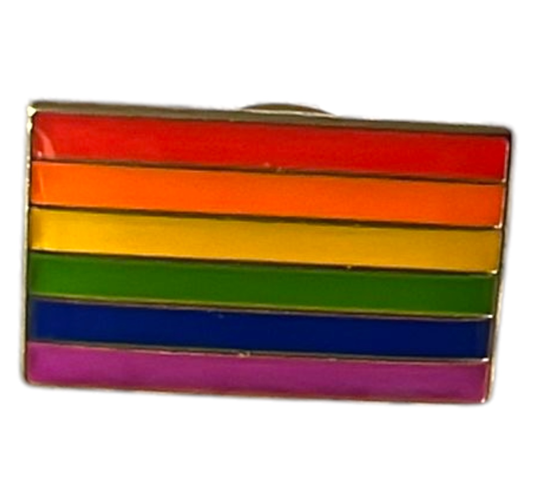 Pin mini vlag regenboog