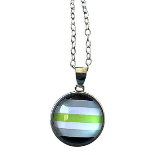 Ketting zilver 'agender'