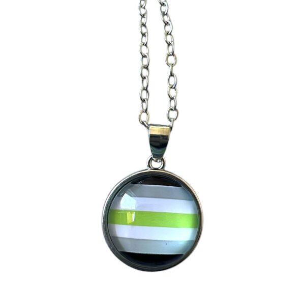 Ketting zilver 'agender'